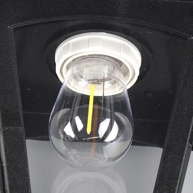 Lampa ścienna solarna LED bezprzewodowa z gwintem E27 do oświetlenia zewnętrznego