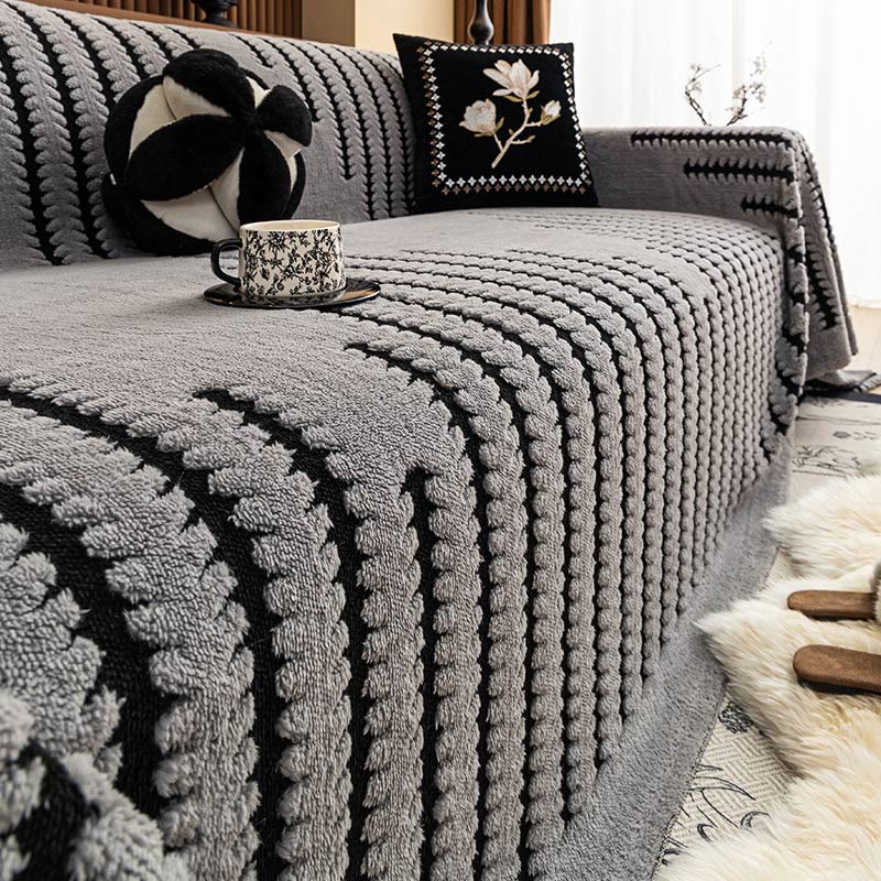 Pokrowiec na sofę w paski