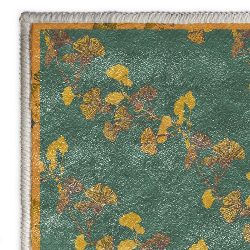 Ginkgo leaf rug