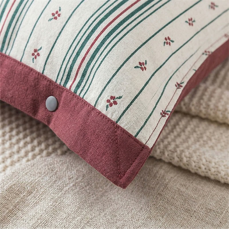 Striped gauze pillowcases, 2 pcs.