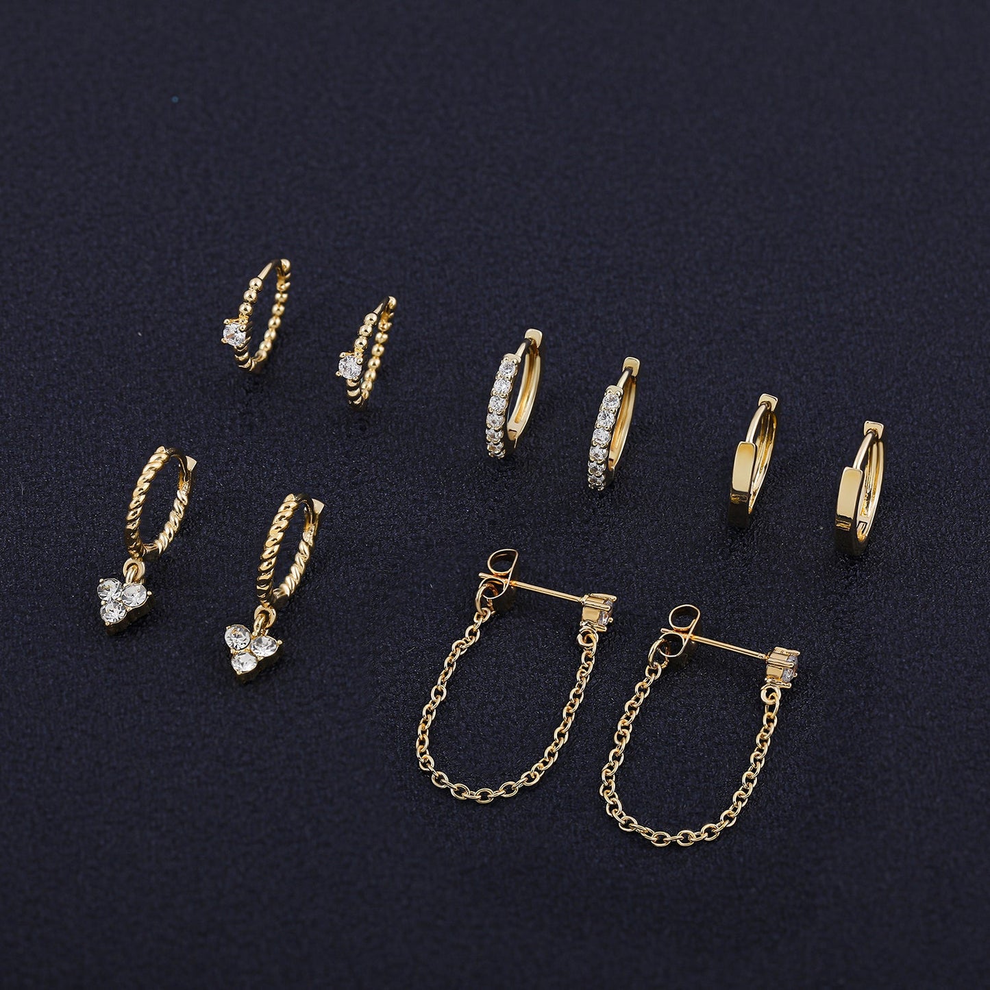 Boucles d’oreilles pendantes en forme de cœur avec zircon cubique