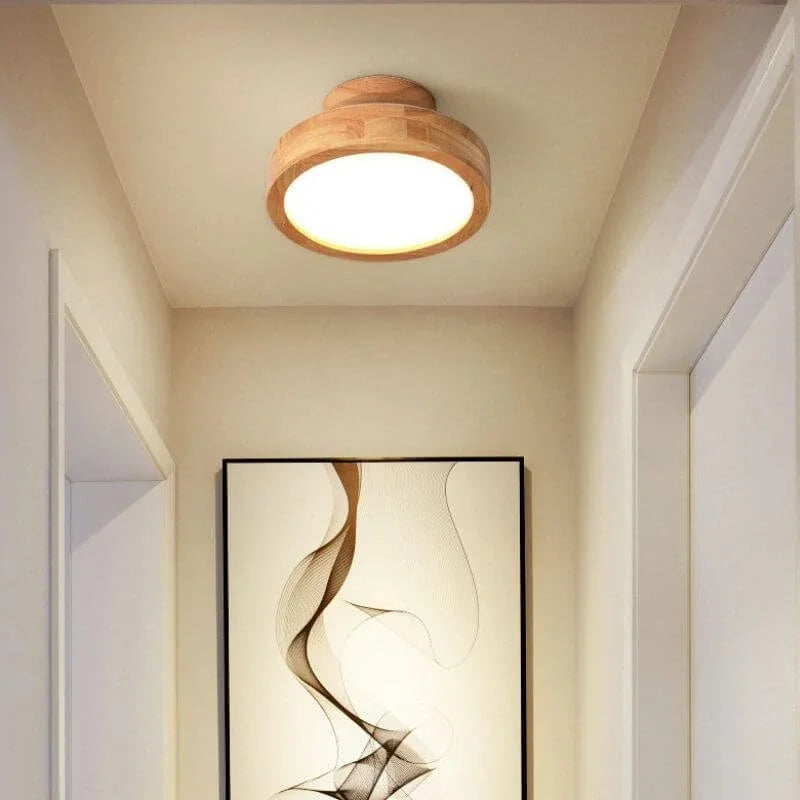 Lampa stołowa LED z drewna i akrylu, 12W, ciepłe lub neutralne światło