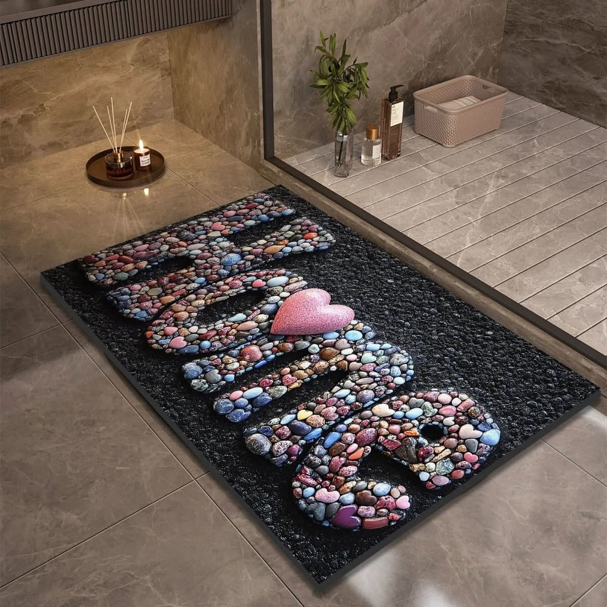 Tapis de salle de bains en diatomite, plusieurs tailles