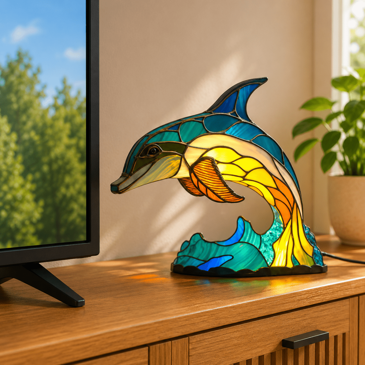 Animal lamp with a light bulb