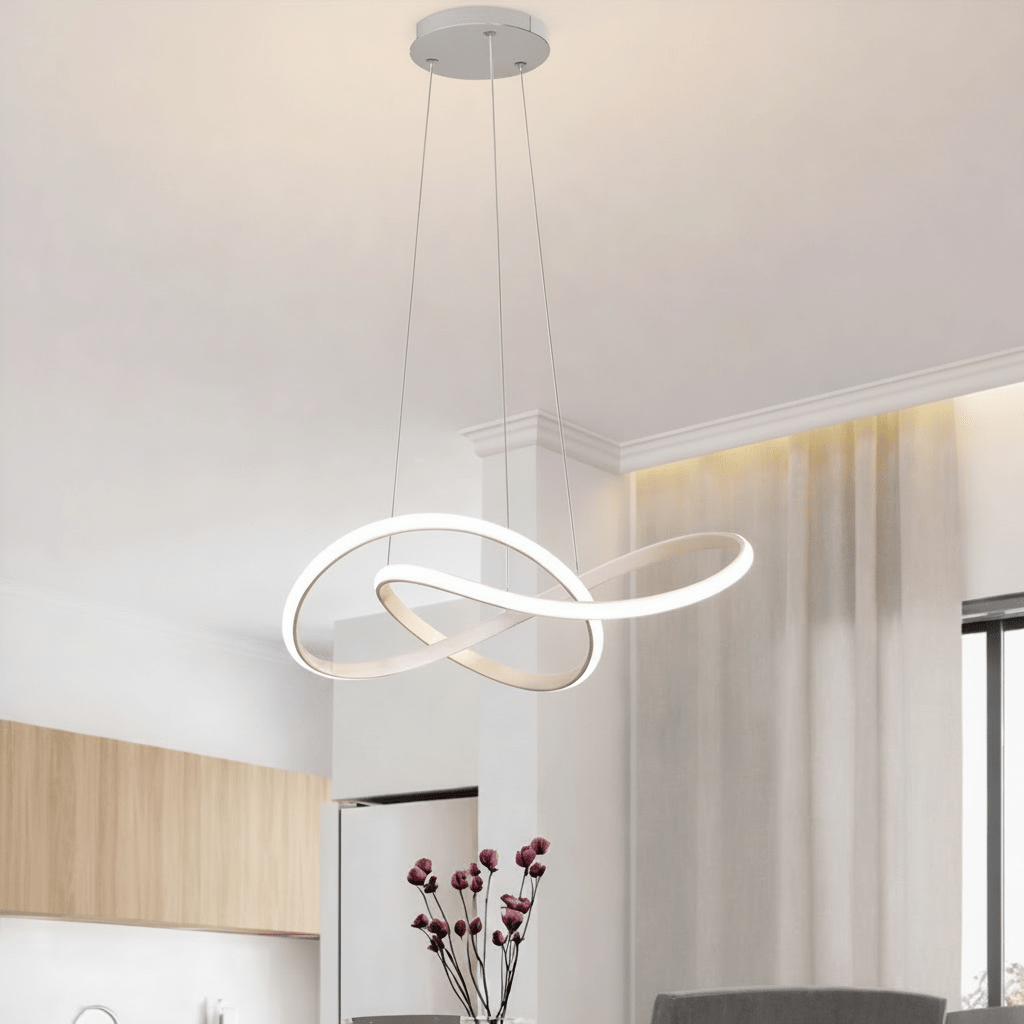 Lampa Wisząca LED w Kształcie Koniczyny z Funkcją Ściemniania i Pilotem