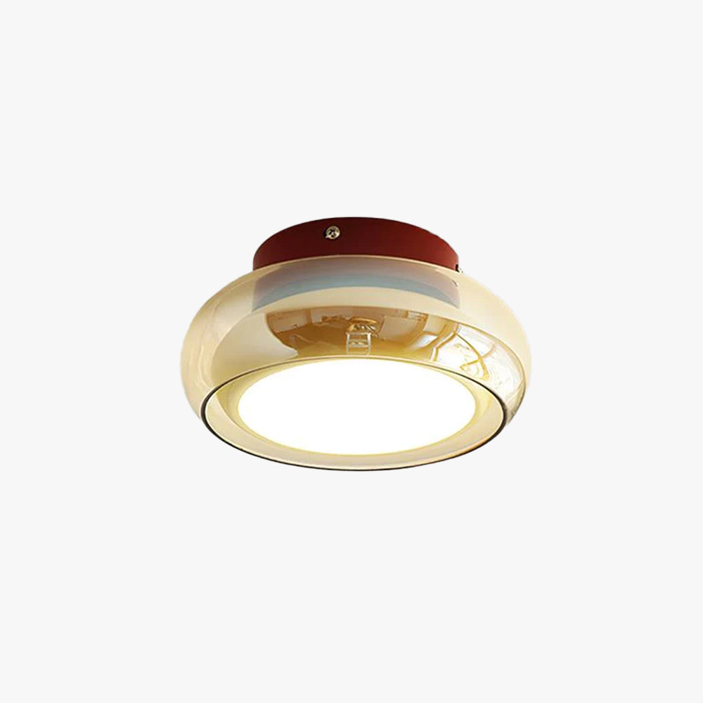 Szklana lampa sufitowa