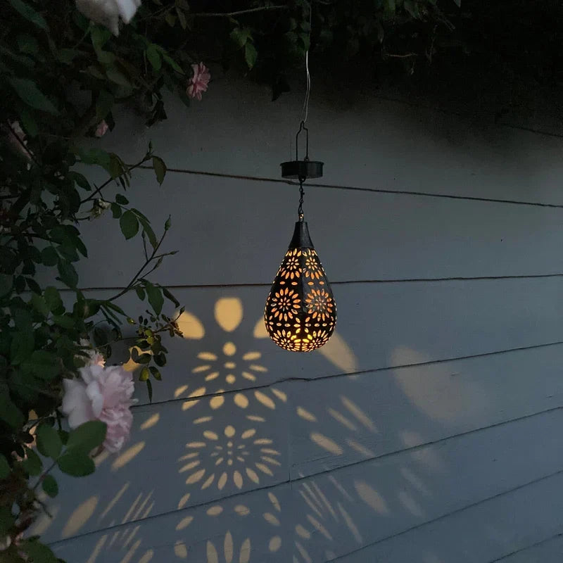 Lampe solaire suspendue