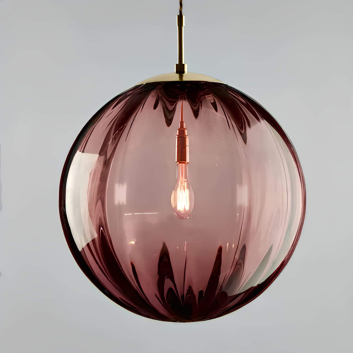 Suspension boule en verre