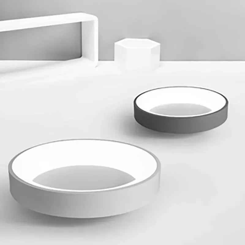Lampa sufitowa LED okrągła w stylu skandynawskim 0–5W z zintegrowanym źródłem światła