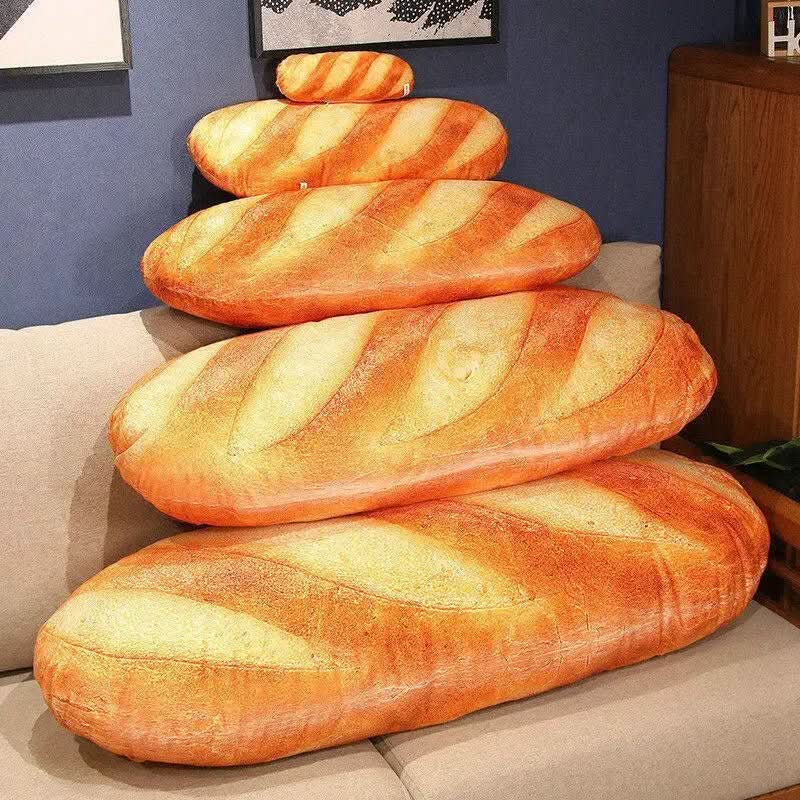 Coussin en forme de baguette