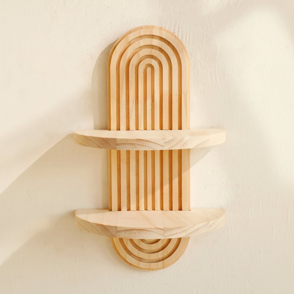 Półki ścienne boho geometryczne