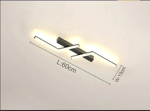 Plafon LED z liniowym światłem i regulacją jasności do wnętrz