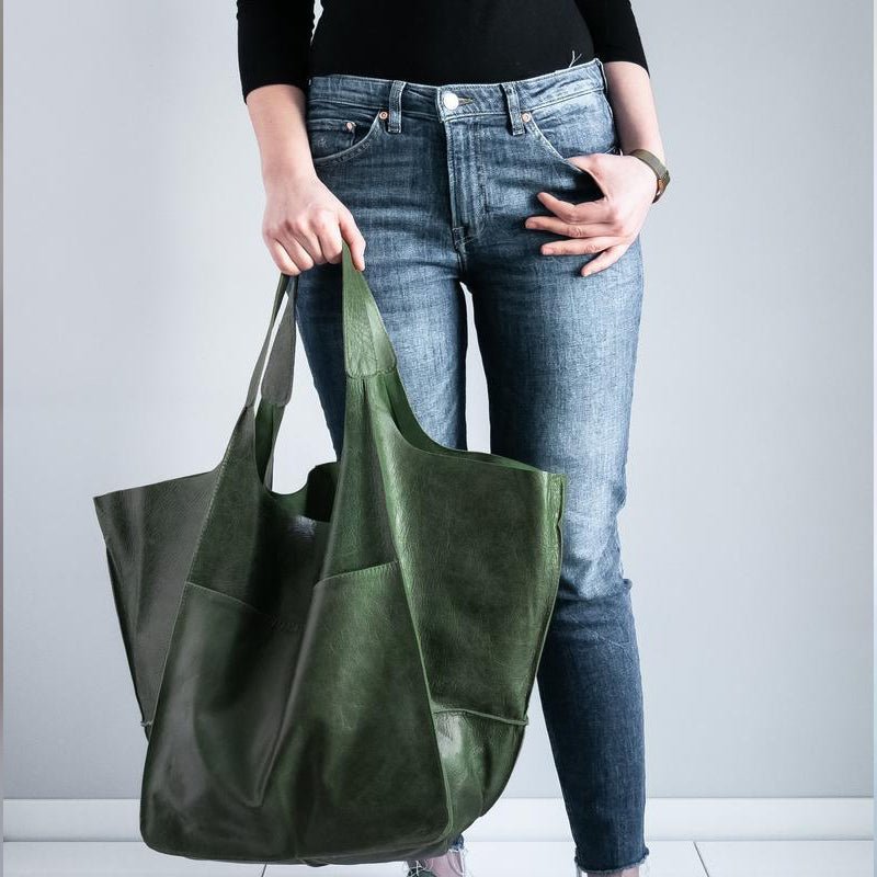 Torba Tote w Stylu Vintage z Przestronnym Wnętrzem