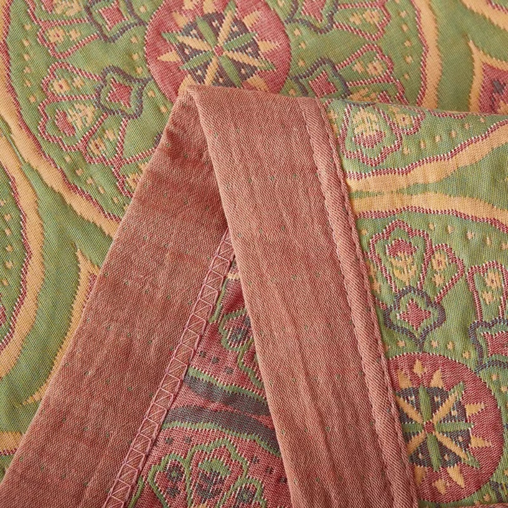 Couverture en coton réversible