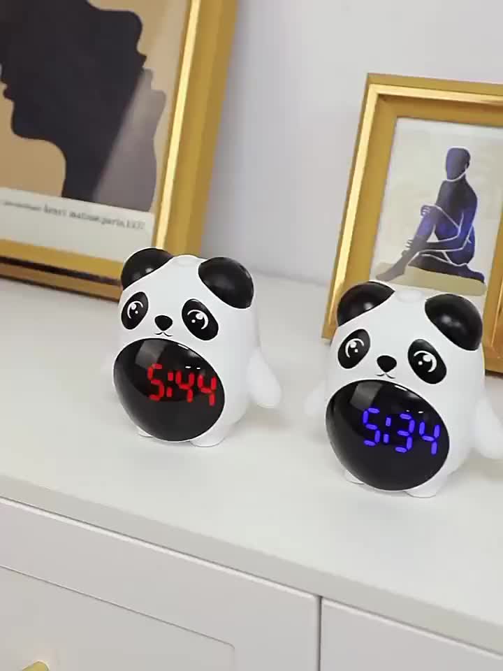 Budzik Panda z temperaturą