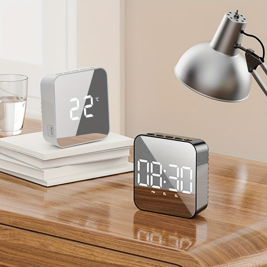 LED alarm clock with voice control