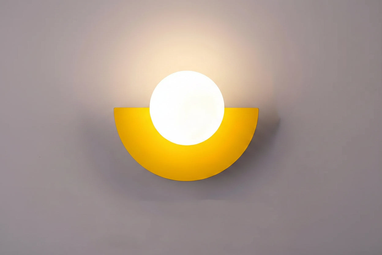 Kinkiet ścienny LED G9 półokrągły metalowy do oświetlenia wnętrz 3–5 m²