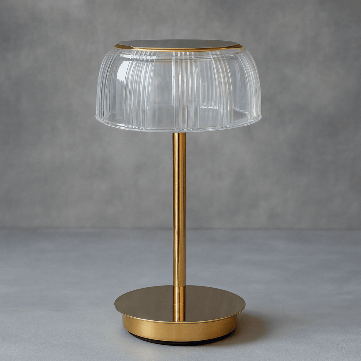 Ribbed LED table lamp