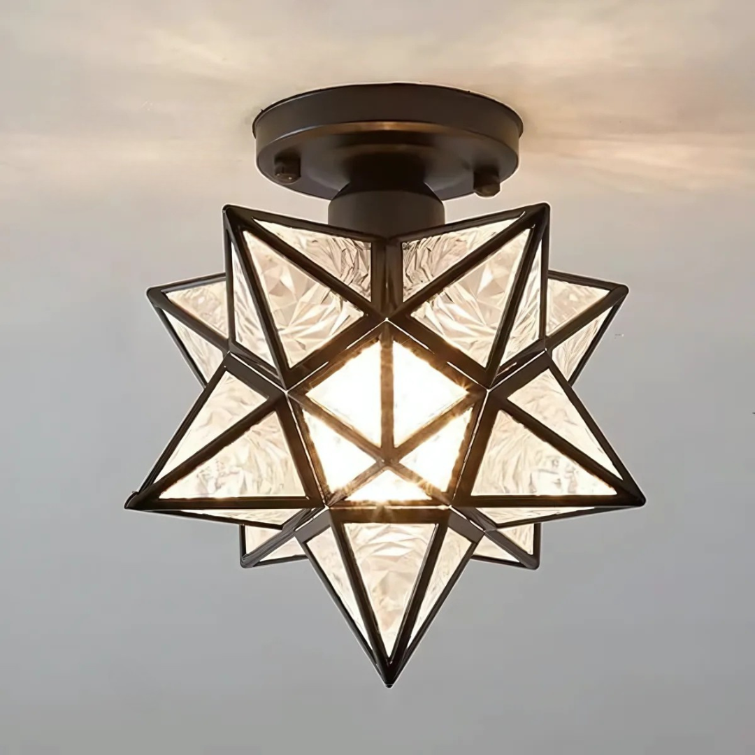 Stropní lampa hvězda