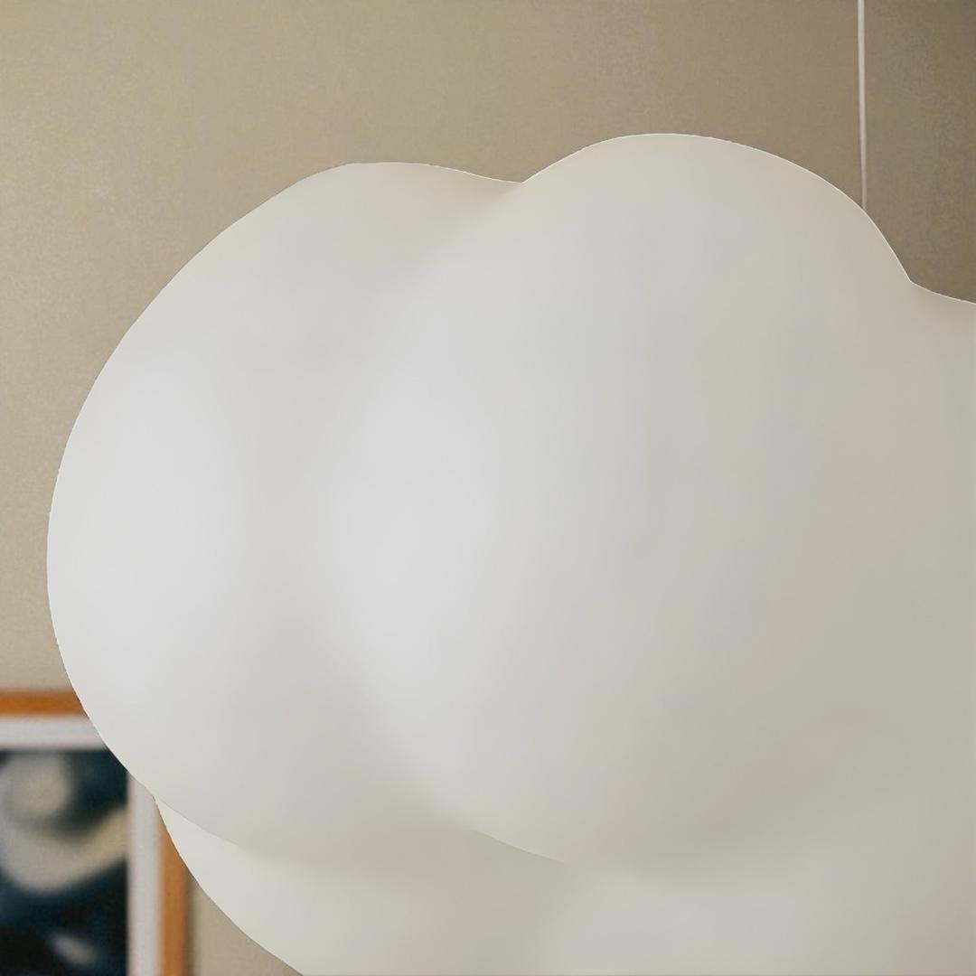 Ceiling lamp with a floral shade