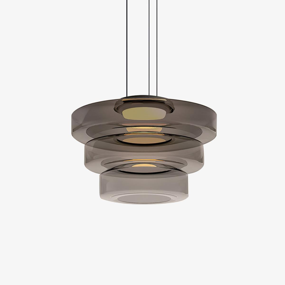 Lampa wisząca szklana wielowarstwowa