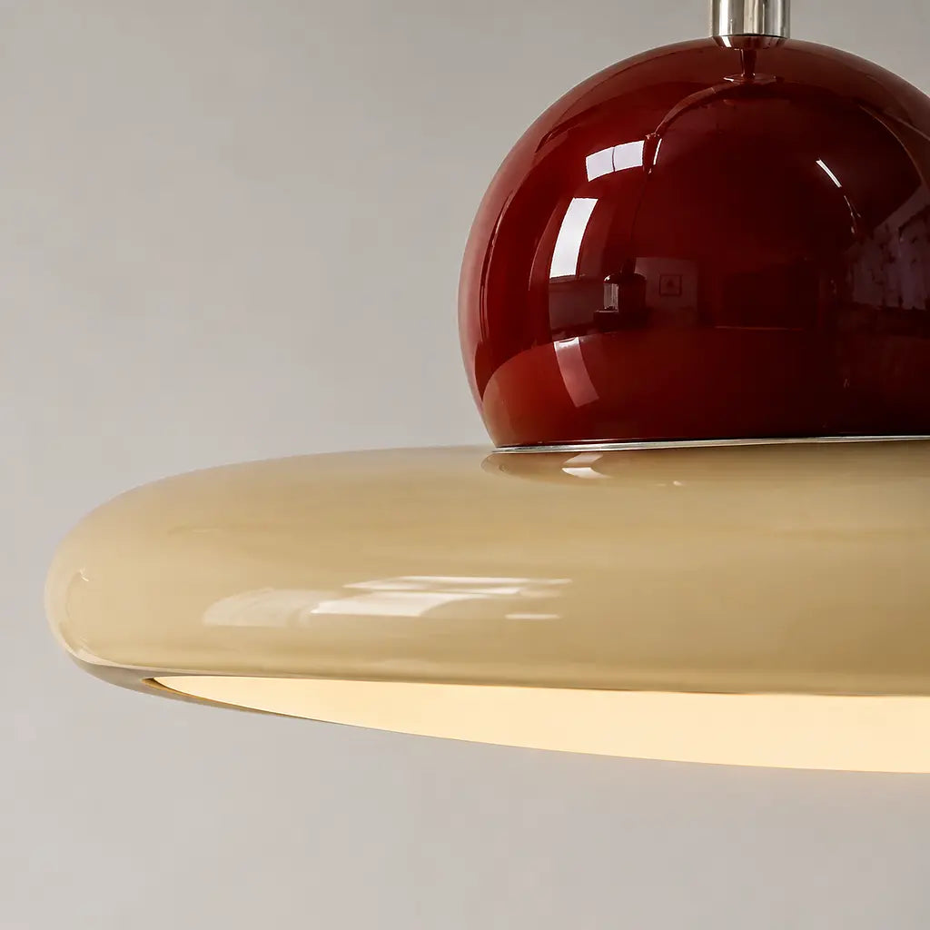Lampe suspendue avec abat-jour et contrepoids