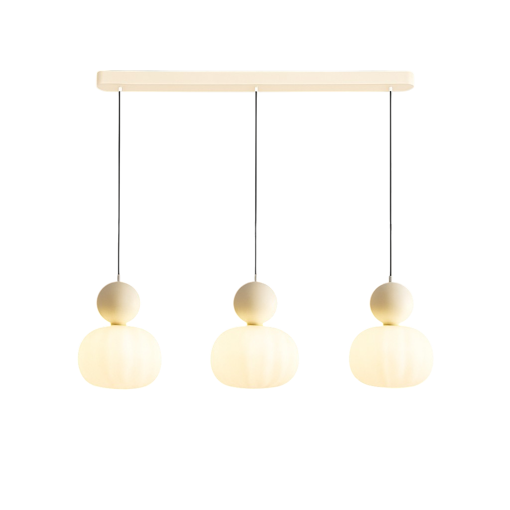 Lampa wisząca z kolorową kulą