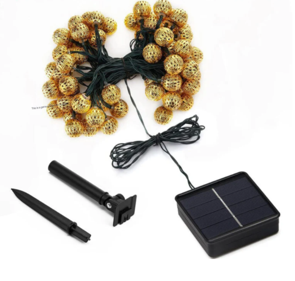 Openwork solar ball lights