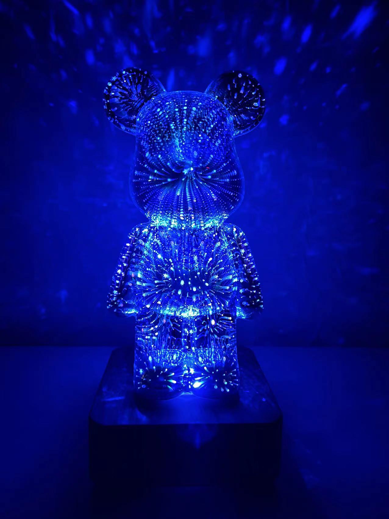 Lampka nocna LED 3D miś