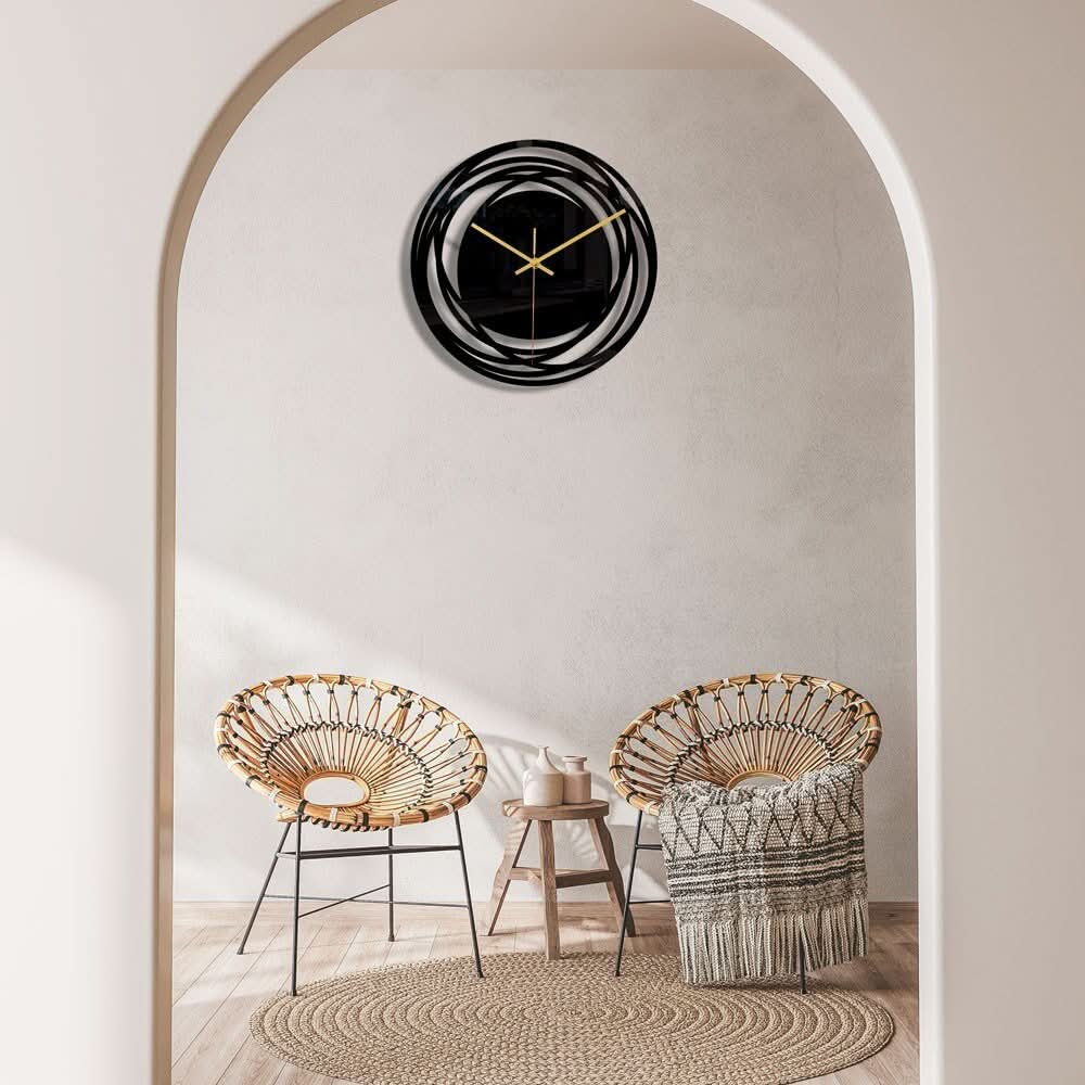 Horloge murale en métal de 40 cm