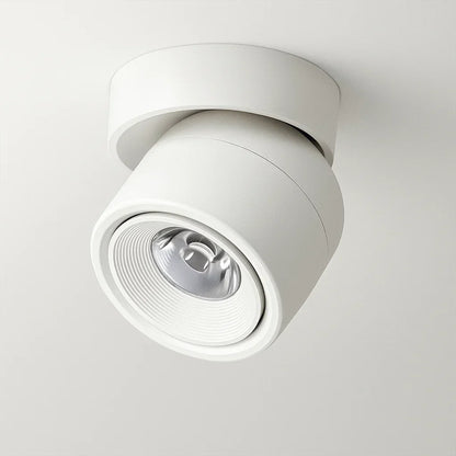 Rotating LED ceiling spotlight