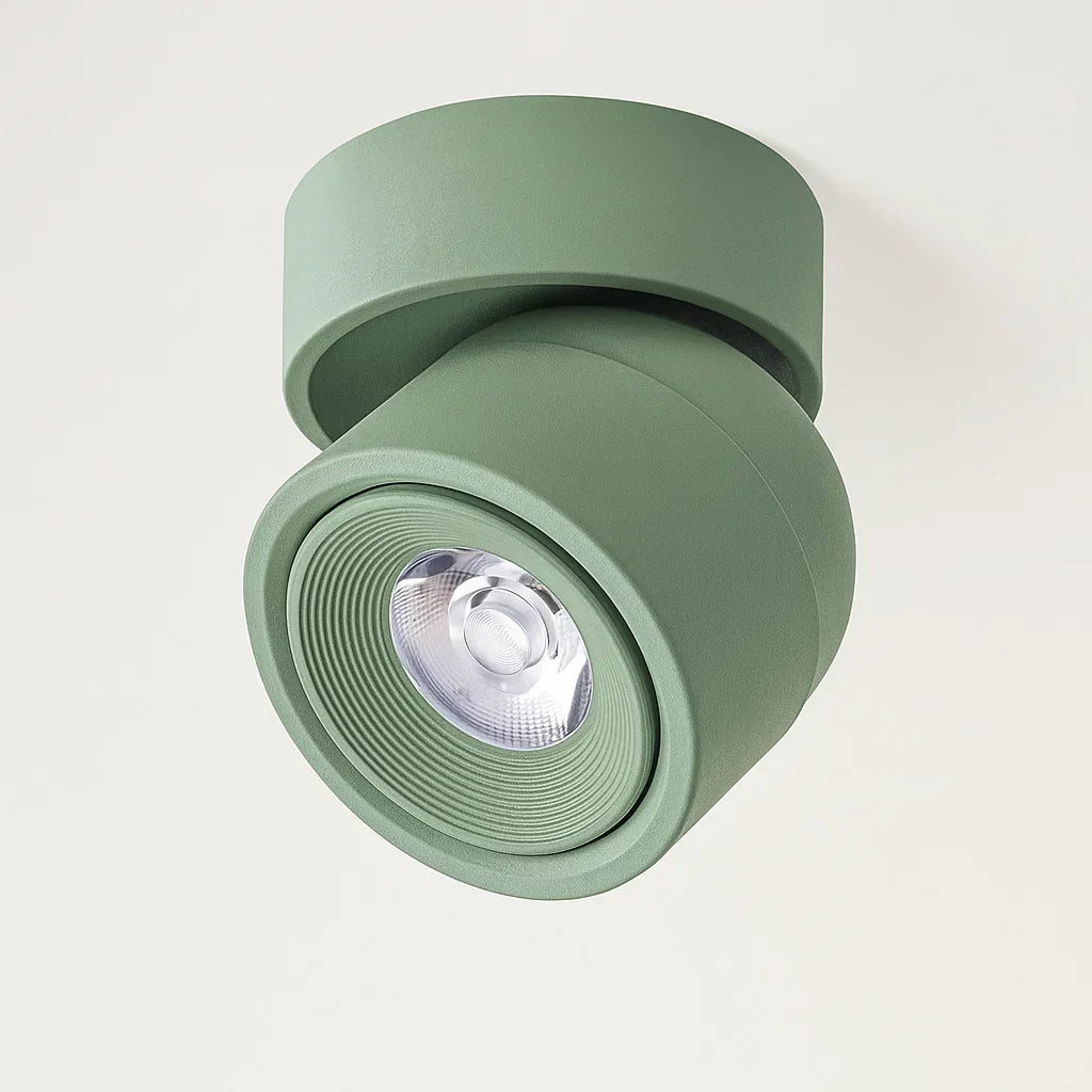 Rotating LED ceiling spotlight