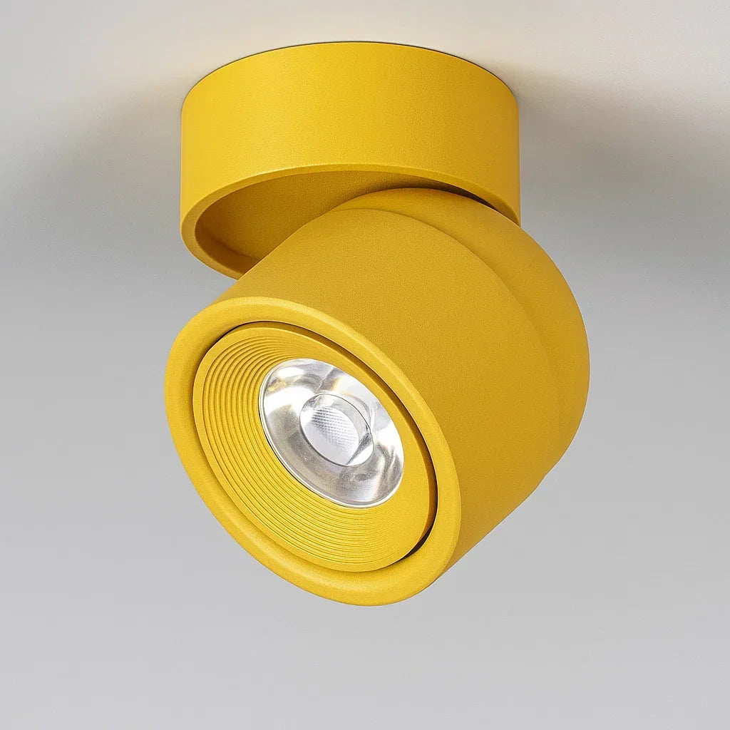 Rotating LED ceiling spotlight