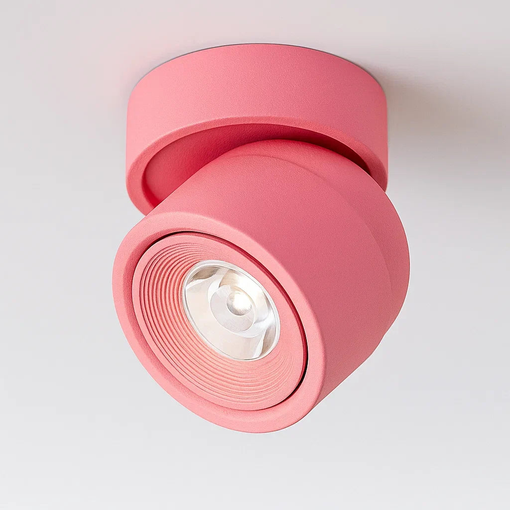 Rotating LED ceiling spotlight
