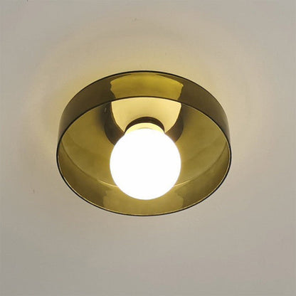 Lampa sufitowa okrągła G9 ze szkła i metalu do kuchni i salonu 220–240V