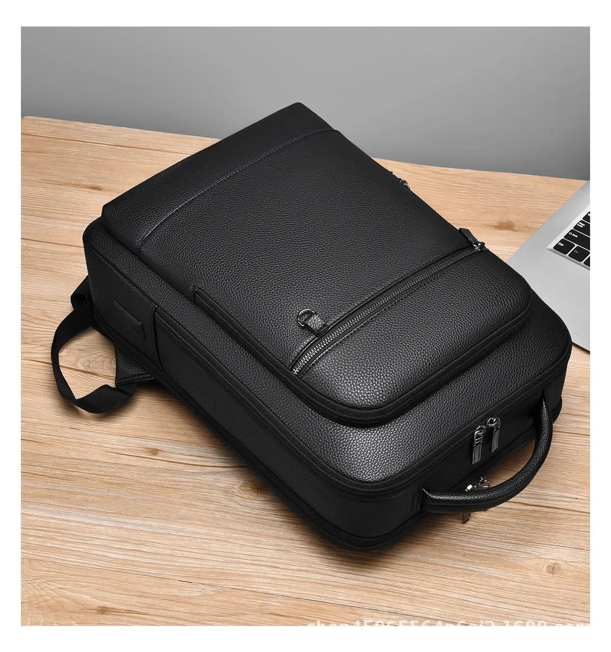 Plecak z Portem USB i Przegrodą na Laptopa do 15,6 Cala