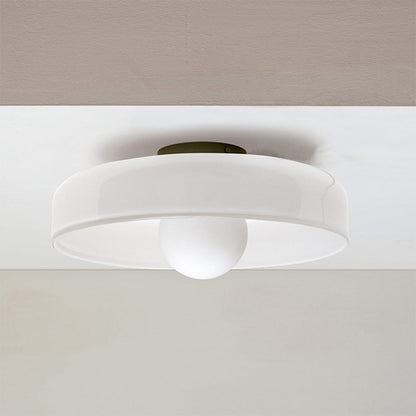 Lampa sufitowa okrągła G9 ze szkła i metalu do kuchni i salonu 220–240V