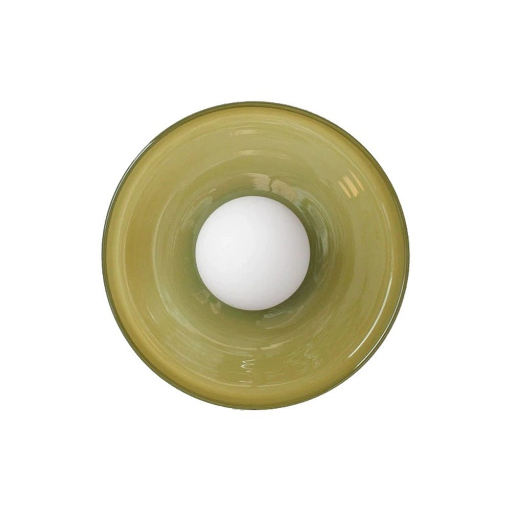 Lampa sufitowa okrągła G9 ze szkła i metalu do kuchni i salonu 220–240V