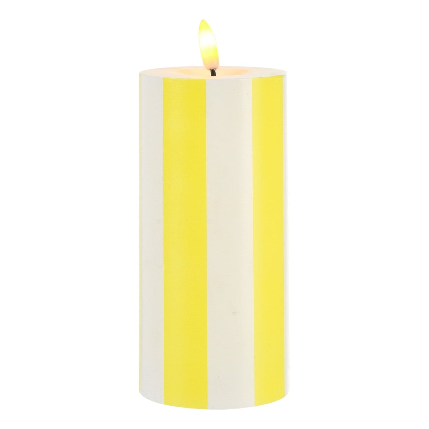 Venkovní rýhovaná LED svíčka s blikajícím efektem