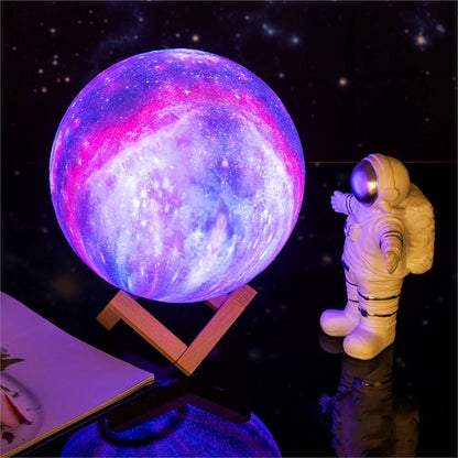 3D měsíční lampička Galaxie