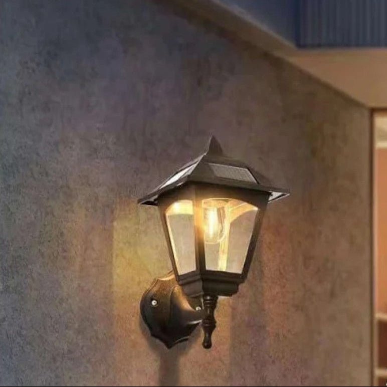 Lampa ścienna solarna LED bezprzewodowa z gwintem E27 do oświetlenia zewnętrznego