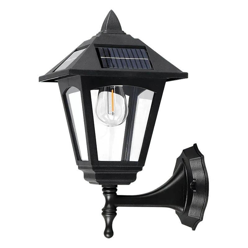 Lampa ścienna solarna LED bezprzewodowa z gwintem E27 do oświetlenia zewnętrznego