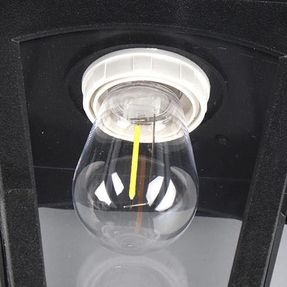 Lampa ścienna solarna LED bezprzewodowa z gwintem E27 do oświetlenia zewnętrznego