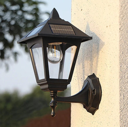 Lampa ścienna solarna LED bezprzewodowa z gwintem E27 do oświetlenia zewnętrznego