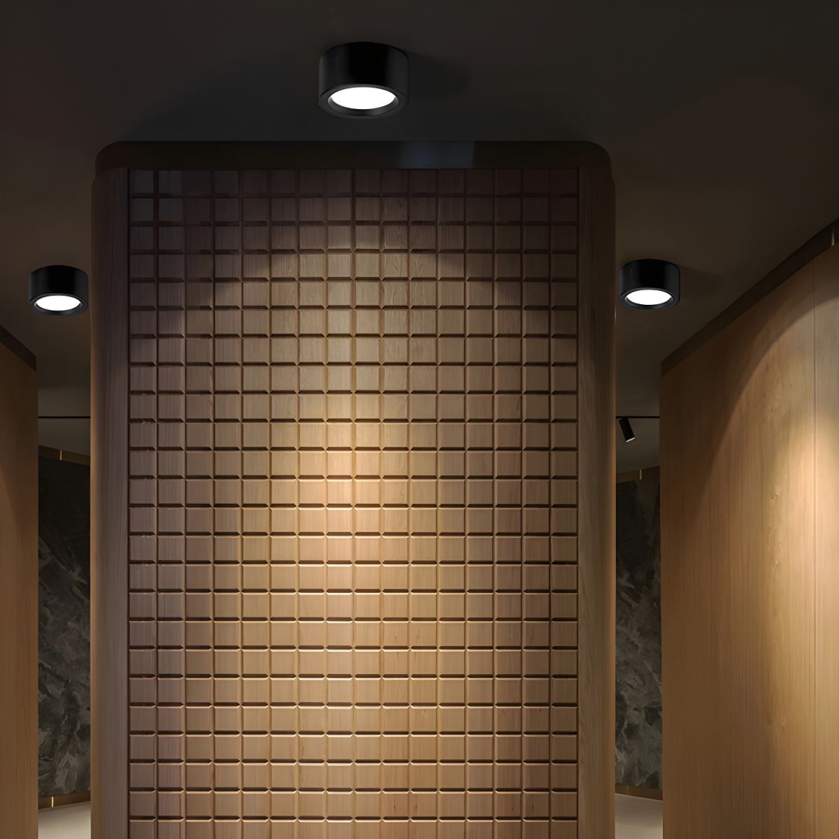 Cylindryczna lampa sufitowa LED