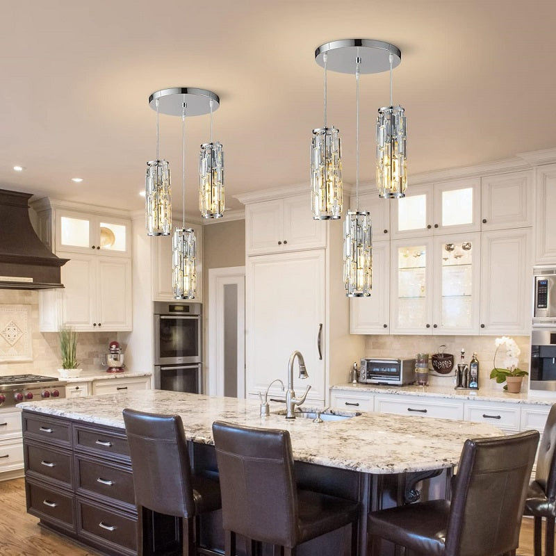 Crystal pendant lamp
