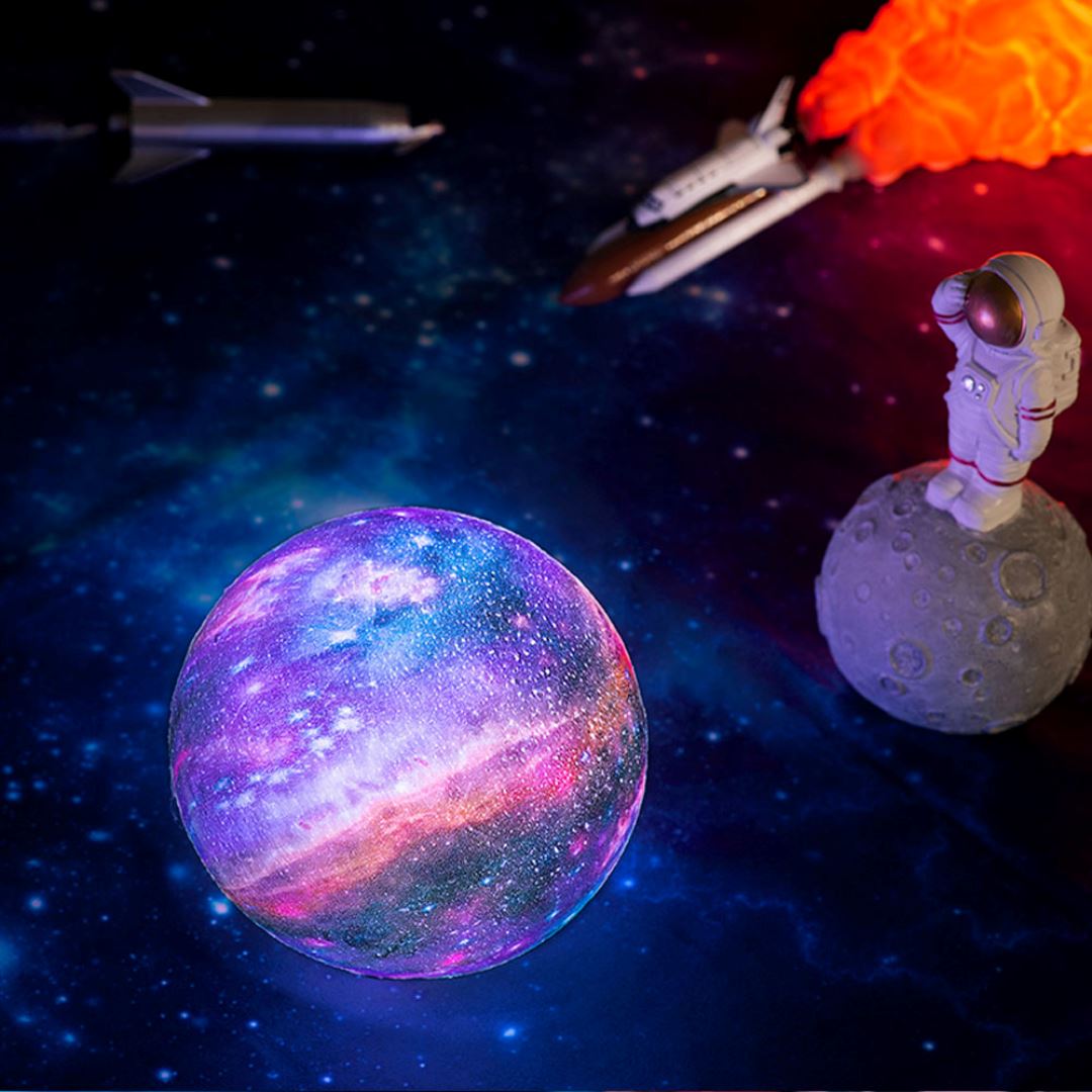 3D měsíční lampička Galaxie