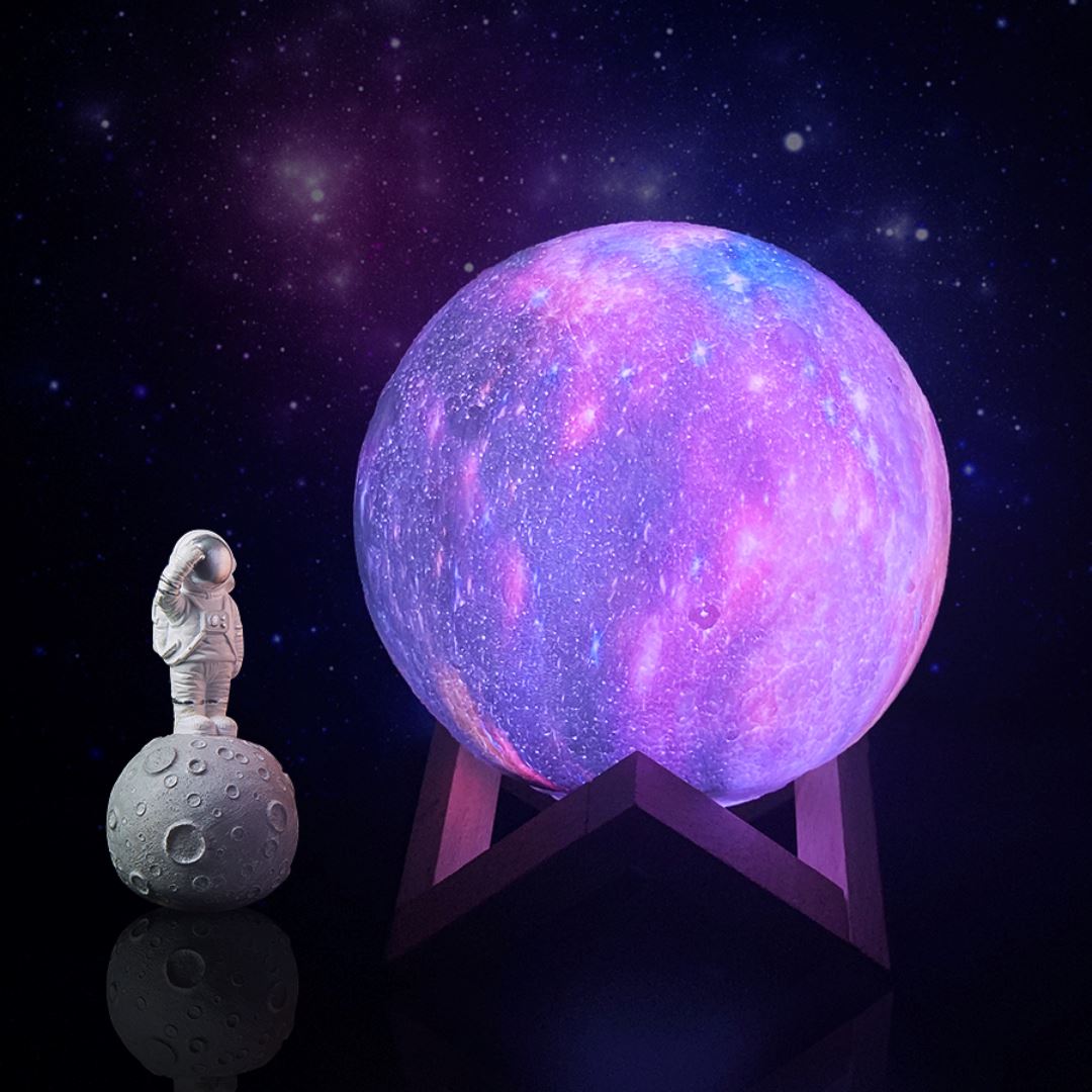 3D měsíční lampička Galaxie