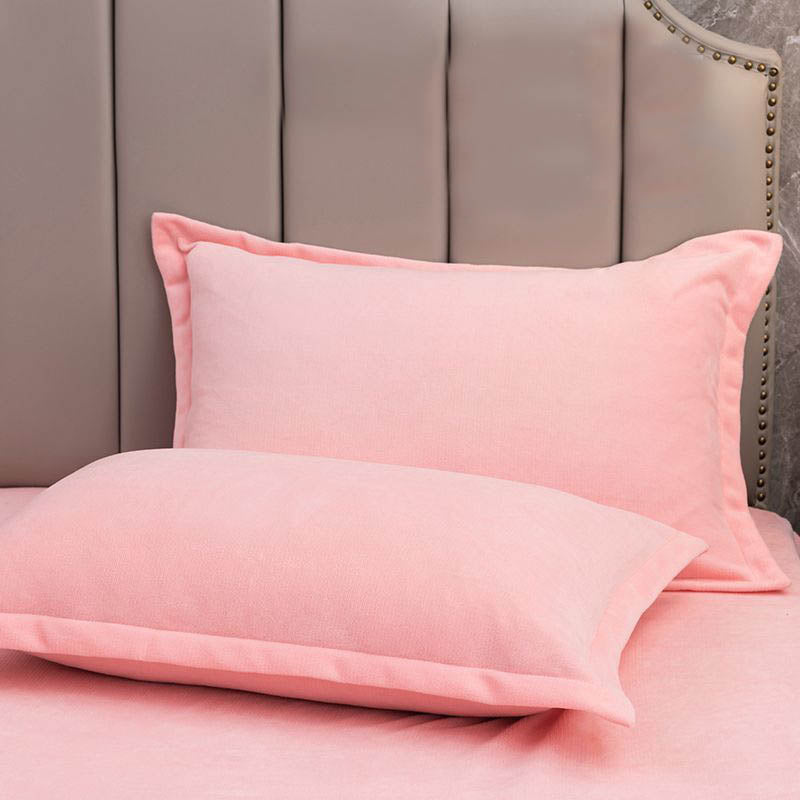Solid-color pillowcases
