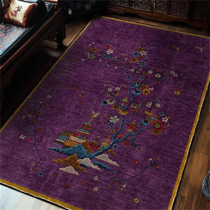 Landscape-patterned rug